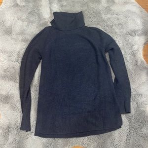 LOFT navy blue turtleneck sweater